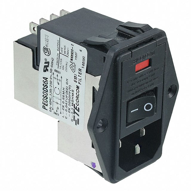 5-6609929-4 TE Connectivity Corcom Filters  Moduli di ingresso alimentazione (PEM)